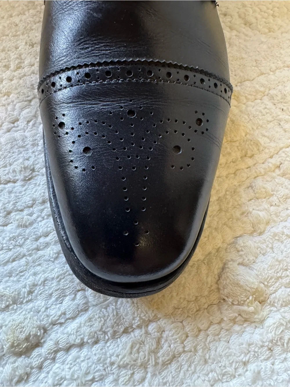 Allen Edmonds Black Leather Double Monk Strap Oxfords